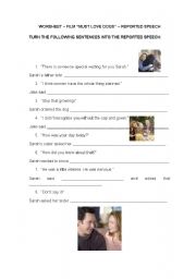 English Worksheet: Reported Speech - Film 