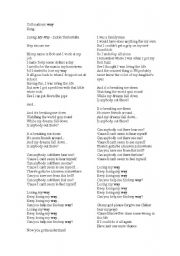 English Worksheet: collocations with way