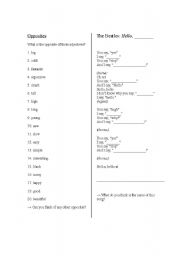 English Worksheet: 