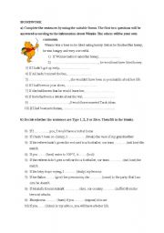 English Worksheet: conditional type 3