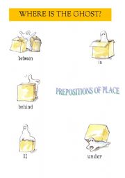 English worksheet: Prepositions of place