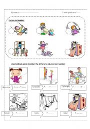 English Worksheet: playgroupnd