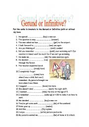 Gerund or Infinitive?