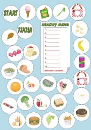 Healthy Food Board Game