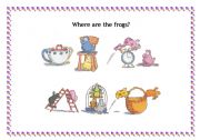 English worksheet: Where are the frogs?