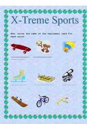 English Worksheet: Extreme Sports (2)