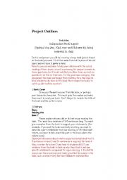 English Worksheet: Book report project