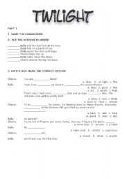 English Worksheet: Twilight