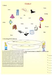 English Worksheet: clothes