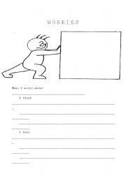 English Worksheet: Worries