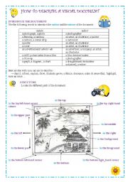 English Worksheet: How to describe a visual document