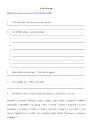 English Worksheet: A bad sales rep