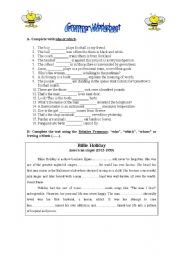 Grammar worksheet