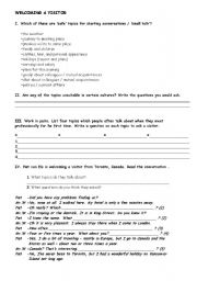 English worksheet: Conversation