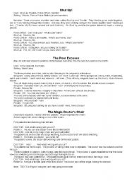 English Worksheet: skits