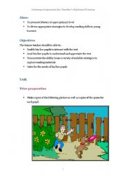 English Worksheet: lesson plan