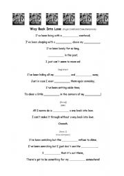English worksheet: way back into love