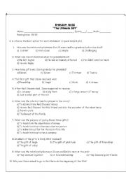 English worksheet: The ultimate gift worksheet