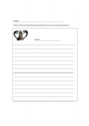 English Worksheet: Write your Own Mystery