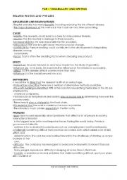 English Worksheet: First Certificate Writing