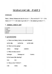 English Worksheet: Madagascar