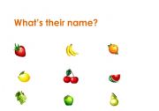 English worksheet: Fruit Names