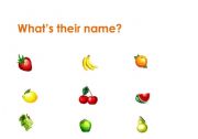 English Worksheet: Fruit Names