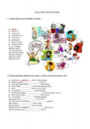 English Worksheet: DAILY LIFE AND ROUTINES