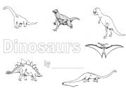 English Worksheet: Dinosaur front cover