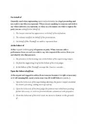 English Worksheet: Legal and Business English Phrases