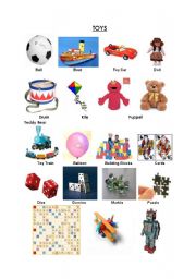 English Worksheet: toys picture