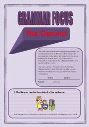 English Worksheet: The Gerund