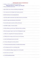 Conditionals Rephrasing 2 pages