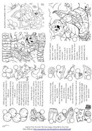 English Worksheet: The Very Hungry Caterpillar (Story Mini Book)