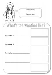 English worksheet: its spring time2