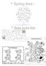 English Worksheet: its spring time3