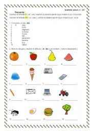 English Worksheet: Indefinite article