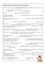 English Worksheet: Simple Past or Present Perfect 