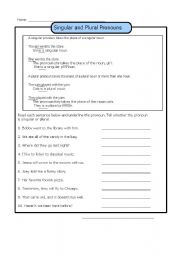 English worksheet: Pronoun - Part 2