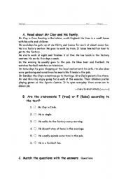 English Worksheet: Daily Routine