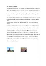 English Worksheet: reading comprehansion text
