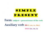 English worksheet: Simple Present Form