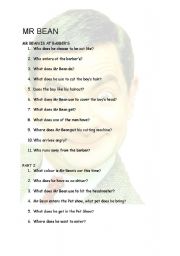 English worksheet: mr bean