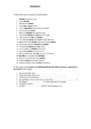 English Worksheet: grammar exercises