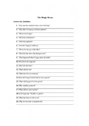 English worksheet: questions answers