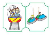 English Worksheet: Funfair flashcard and activities set - part 1