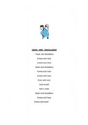 English worksheet: head and shoulders