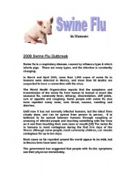 English Worksheet: Swine Flu