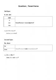 English Worksheet: Forming questions_present tense