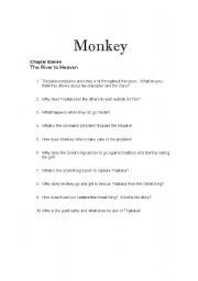 English worksheet: Monkey: Journey to the West Chapters 11